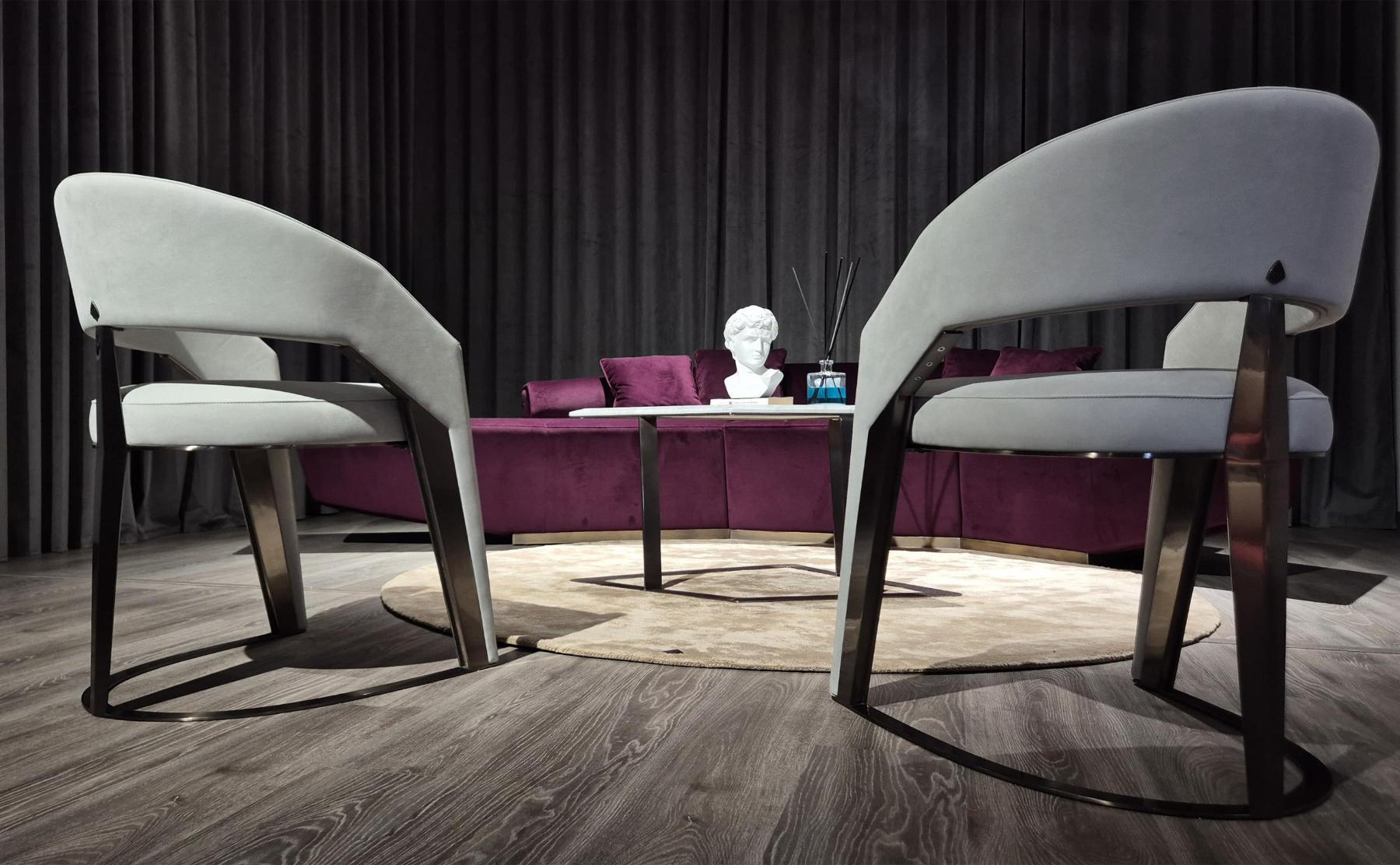 Wally Curved Designer Dining Chair