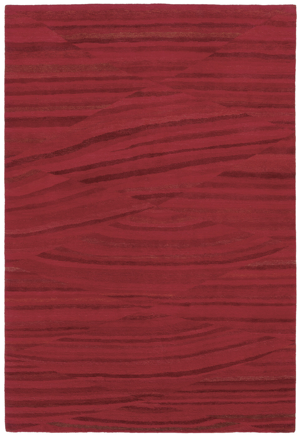 Dark Red Wool Hand-woven Luxury Rug ☞ Size: 200 x 300 cm