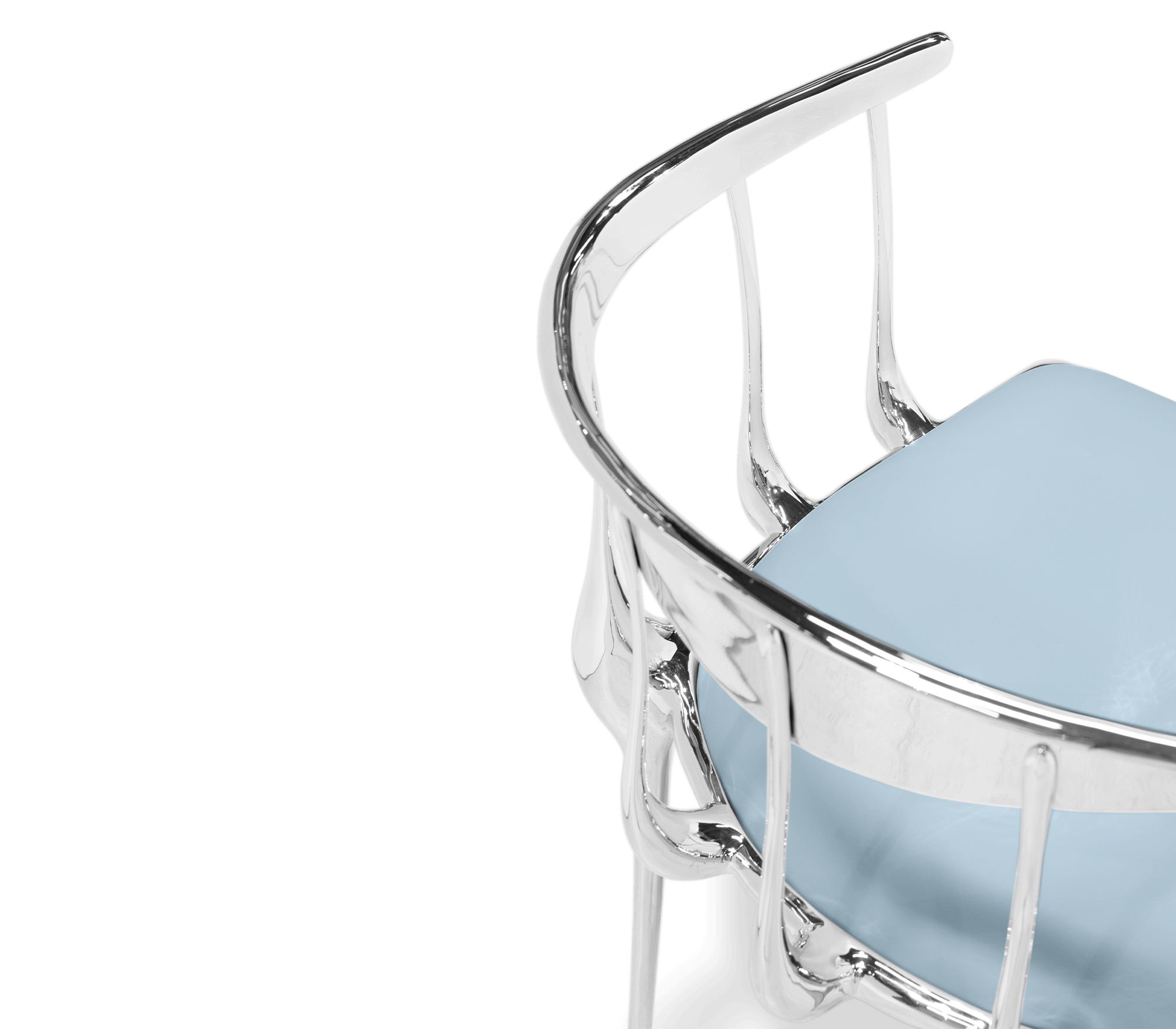 Silver Designer Luxe Chair