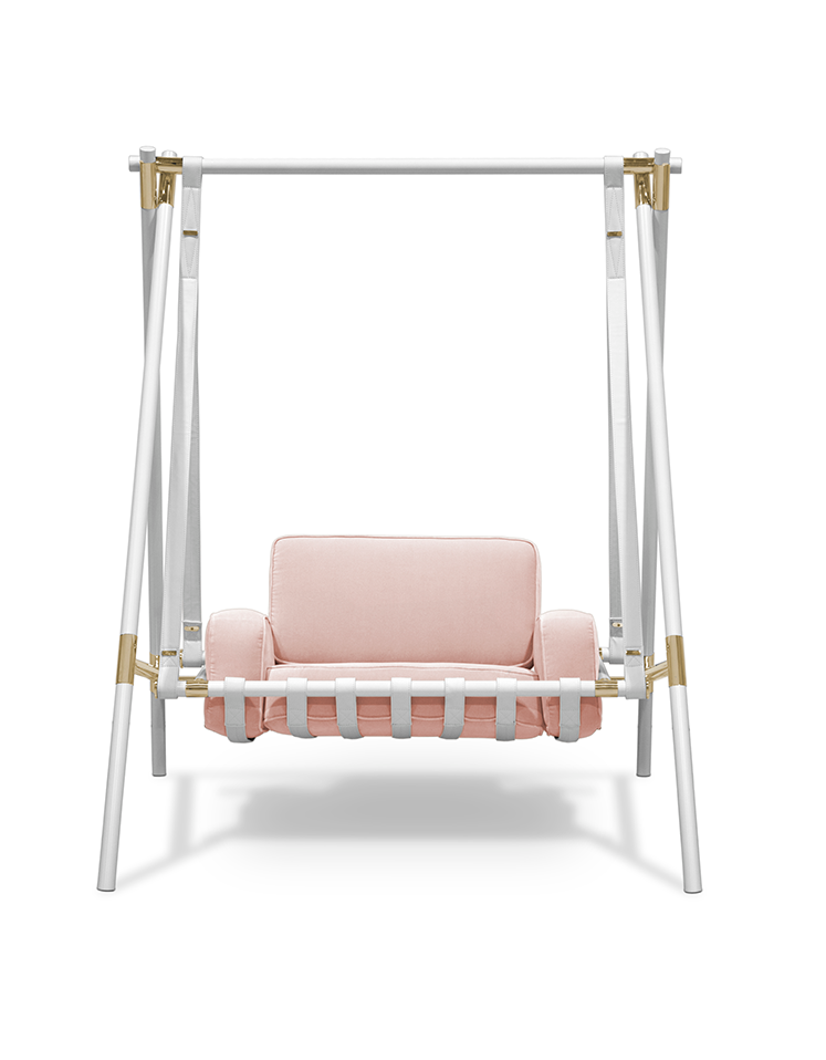 Cloud Pink Swing Chair