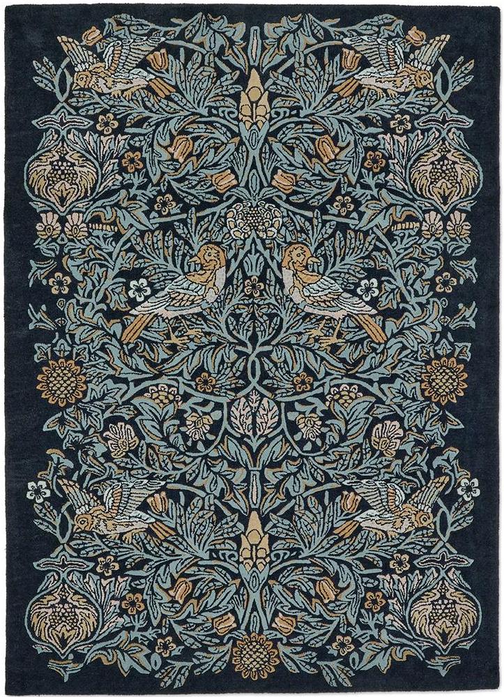 Bird Blue Designer Rug
