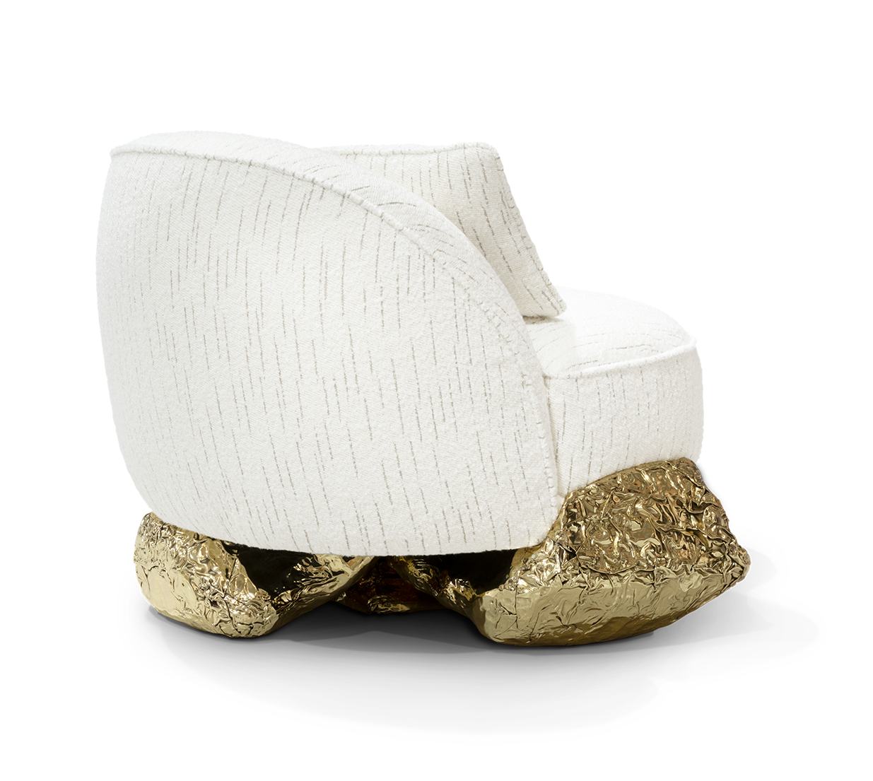 Angora White Designer Armchair