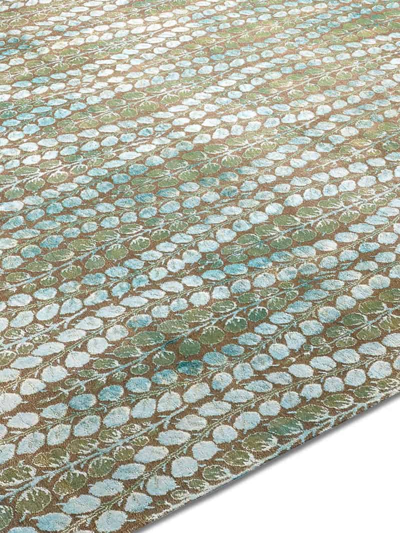 Electric Blue Hand-Woven Exquisite Rug ☞ Size: 250 x 300 cm