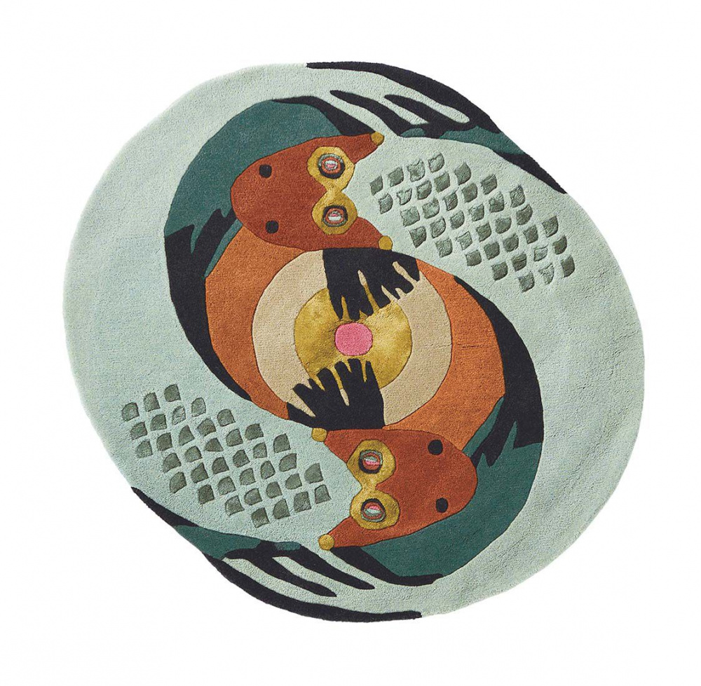 Zodiac Pisces Hand Woven Round Rug | Size: Ø 200 cm