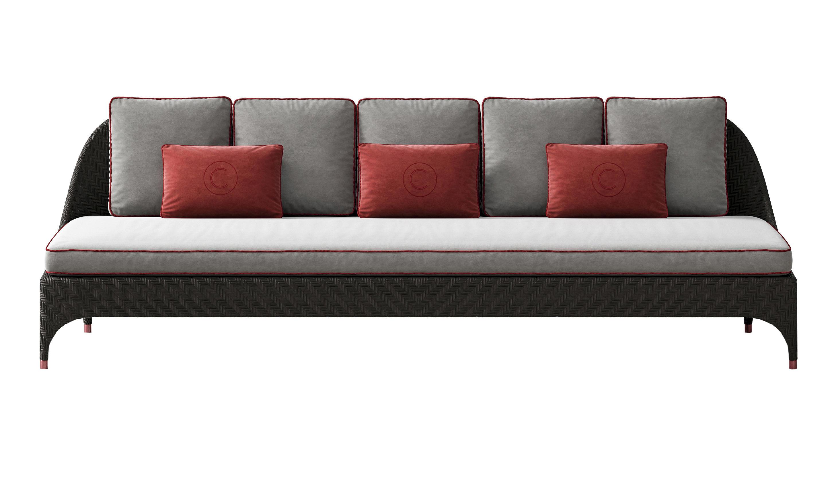 Three-Seater Opulent Outdoor Sofa