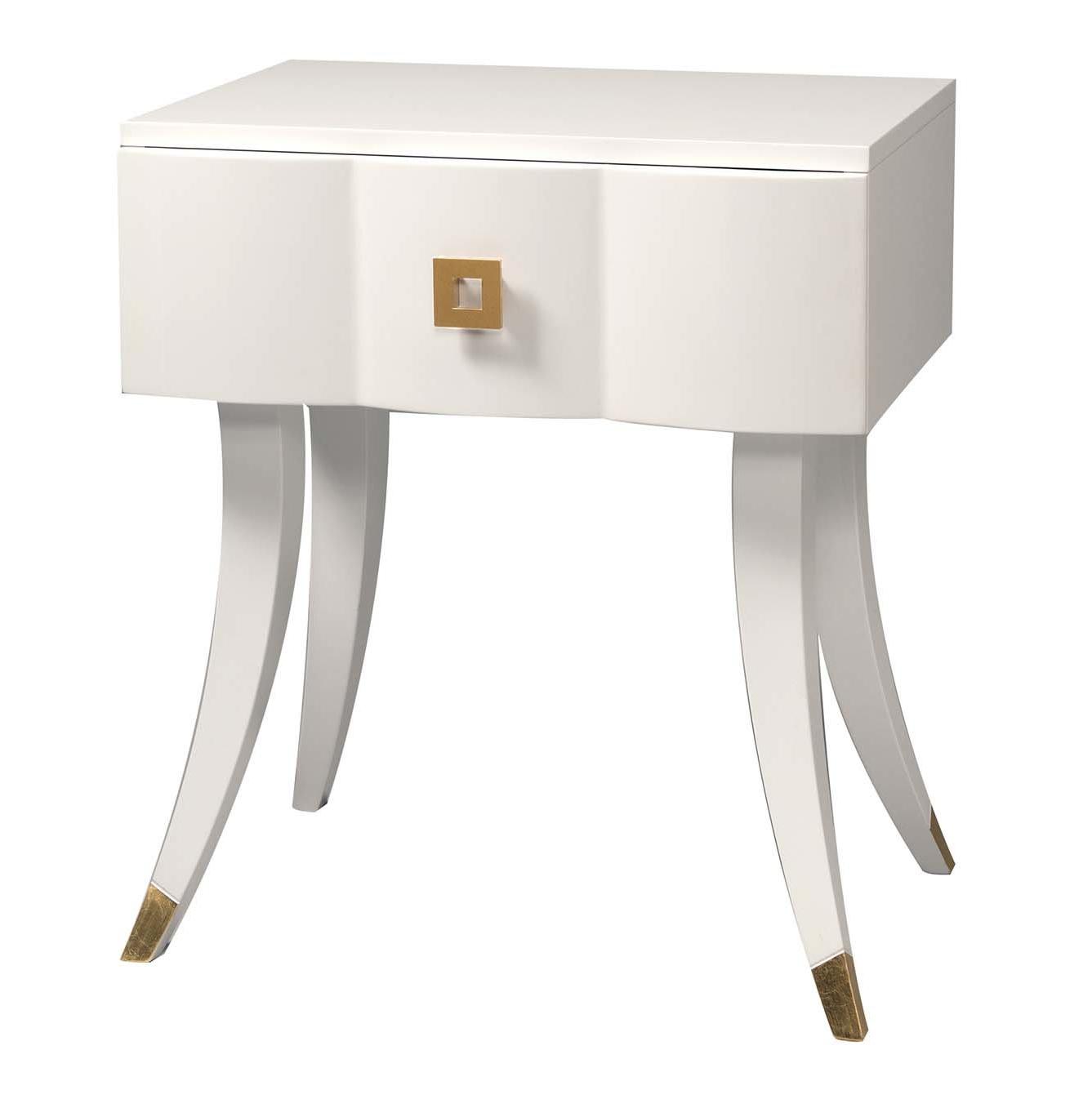 Oscar White Artisan Bedside Table