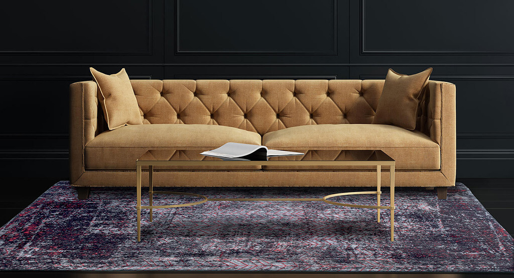Gramercy Red Rug by Louis de Poortere