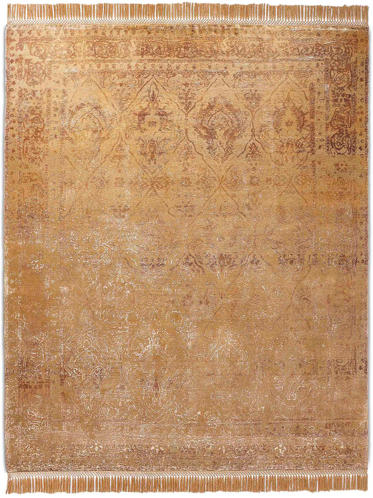 Zero Pile Luxury Silk / Wool Rug | Size: 140 x 210 cm