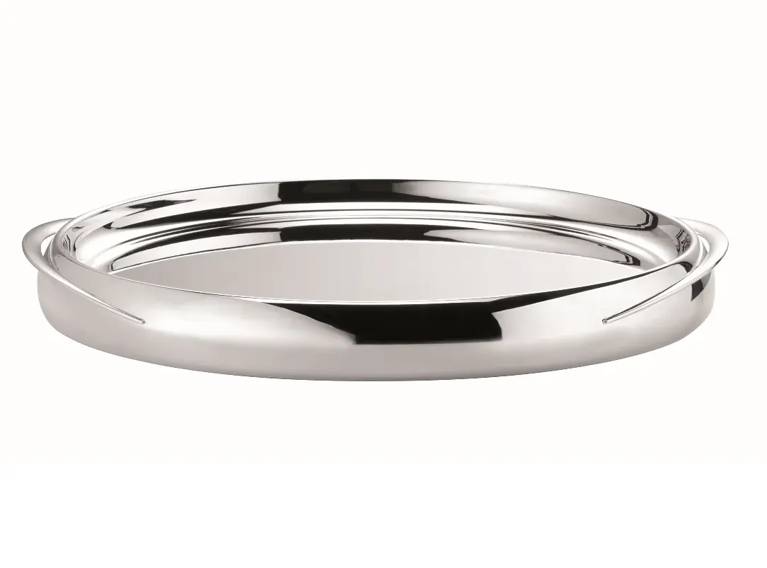 Silver-Plated Tray With Handles