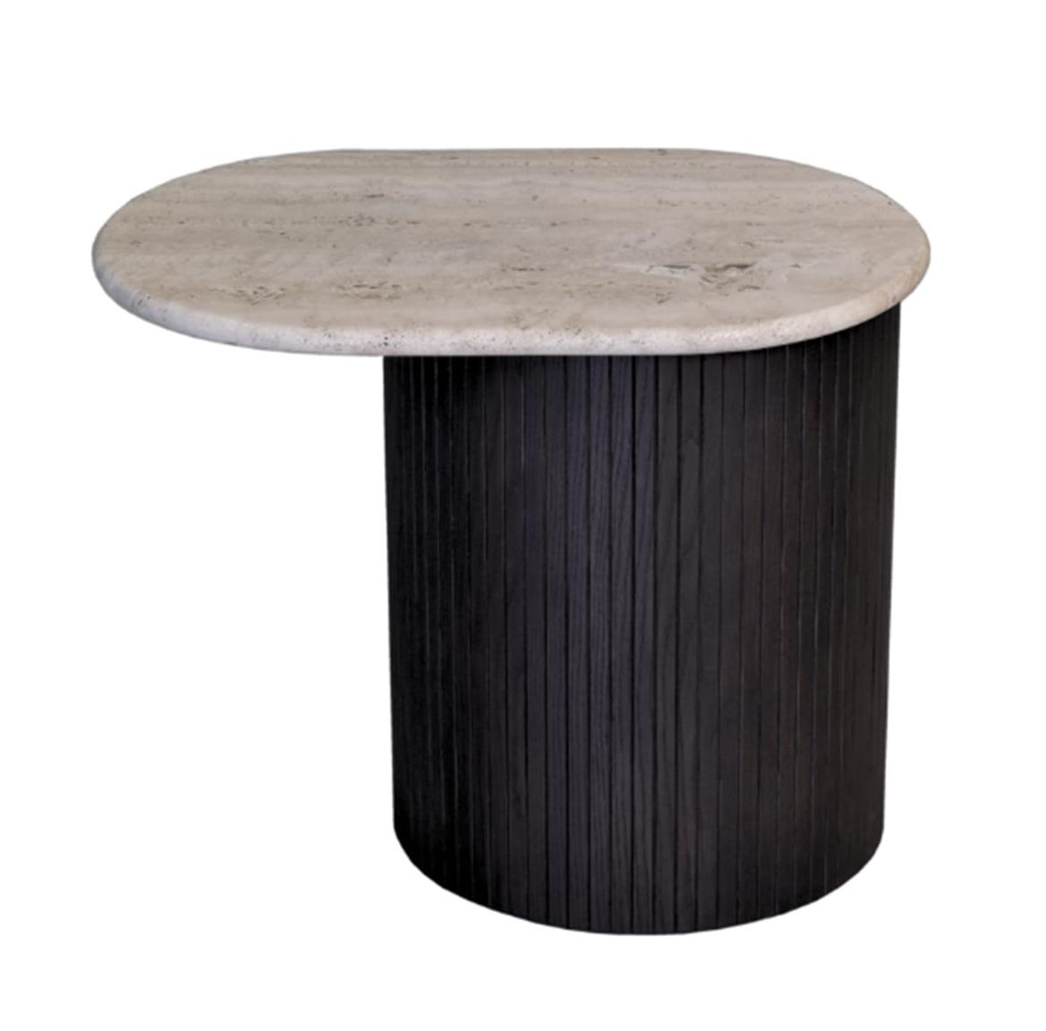 Bitta Ivory Marble Top Italian Side Table