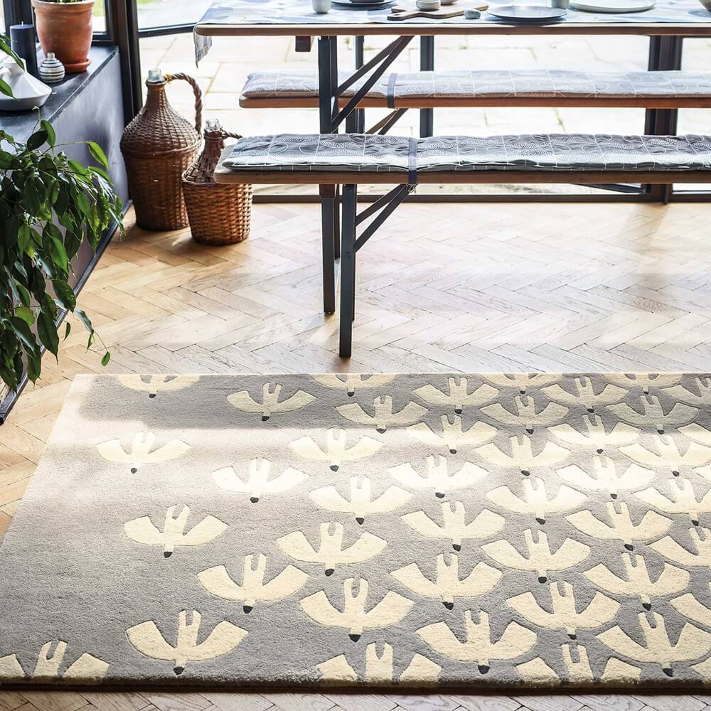 Birds Hand-Tufted Rug