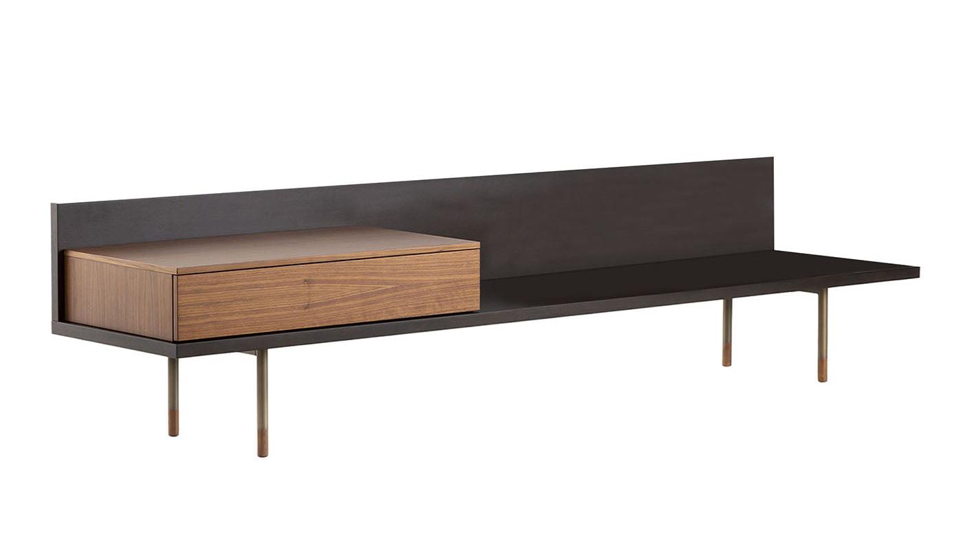 Plank Black Bench