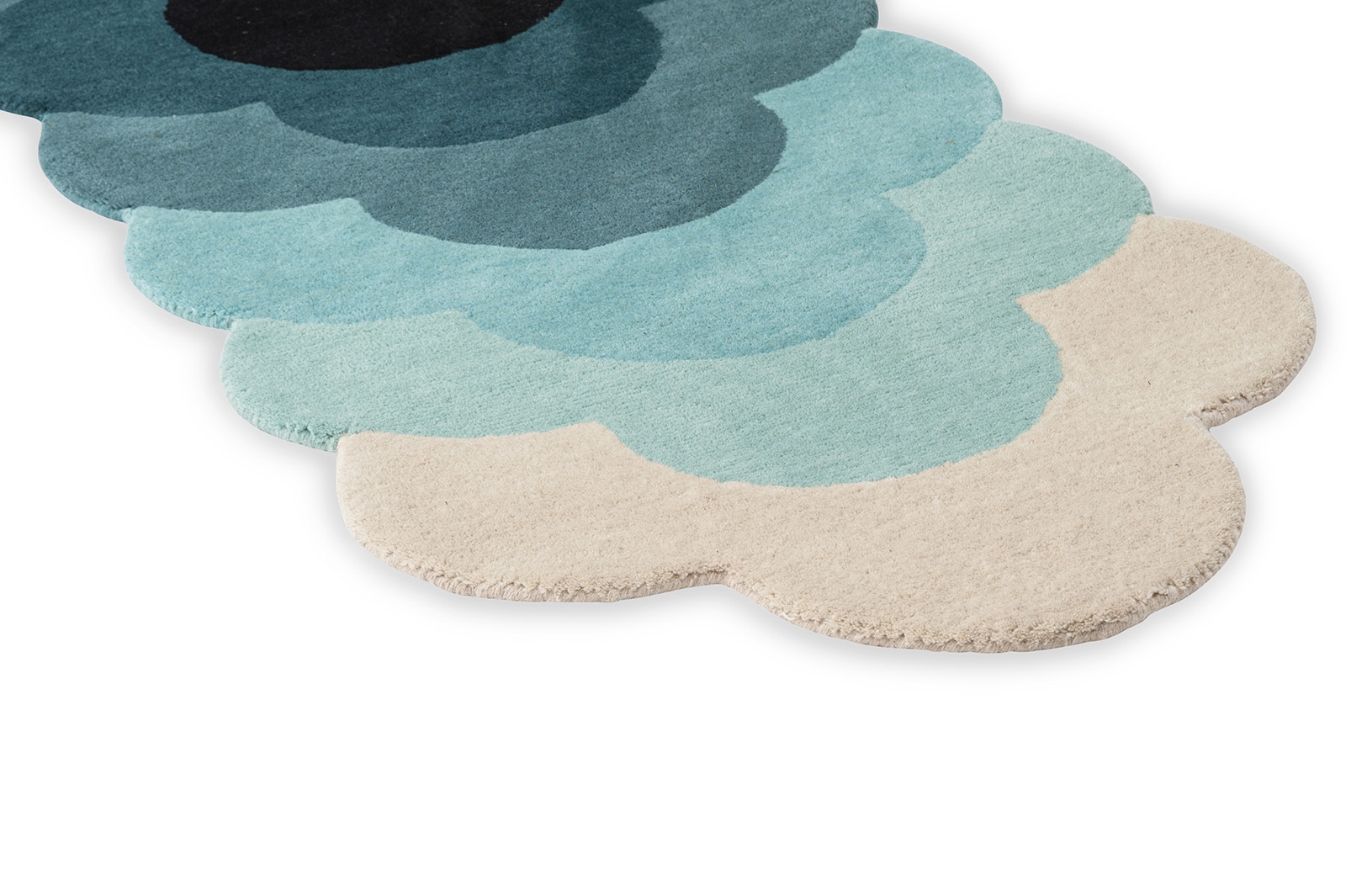 Floral Teal Handtufted Premium Rug