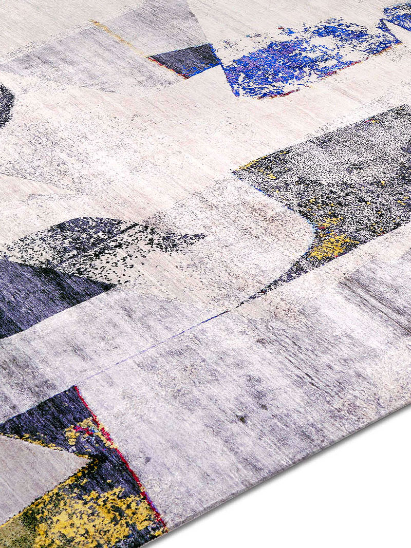 Original Grey Hand-Woven Exquisite Rug