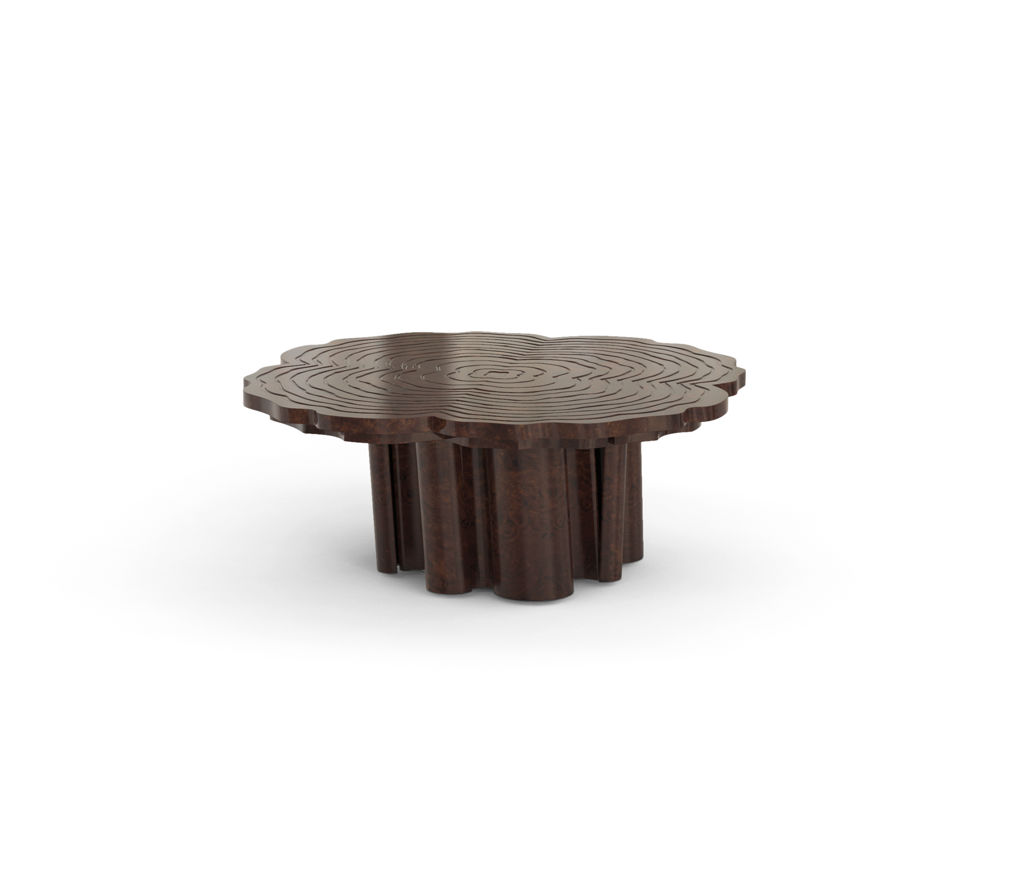 Walnut 3-Piece Coffee Table Set
