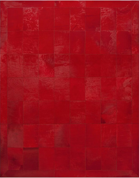 Andronicus Red Luxury Cowhide Rug