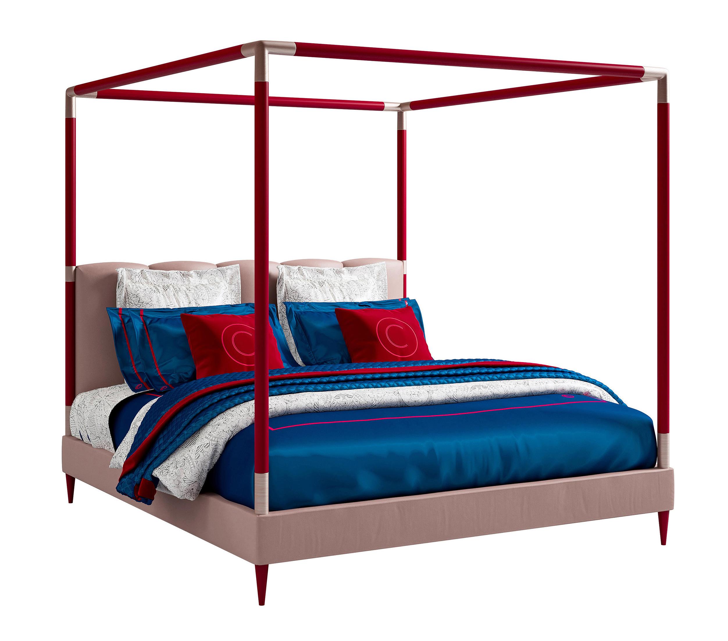 Modern Italian Bed Accentuated with Headboard
