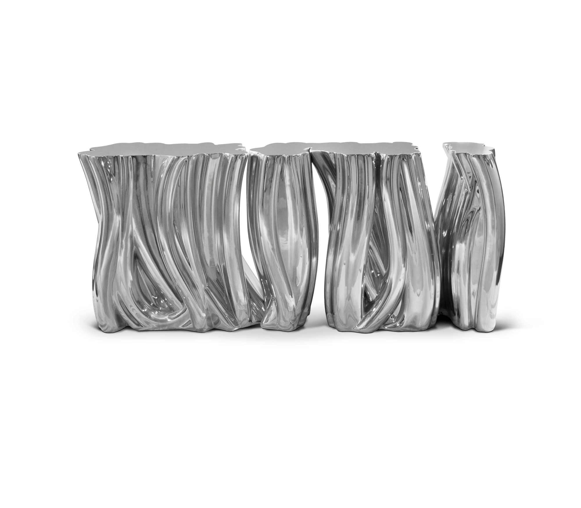 Monochrome Silver Elite Sideboard