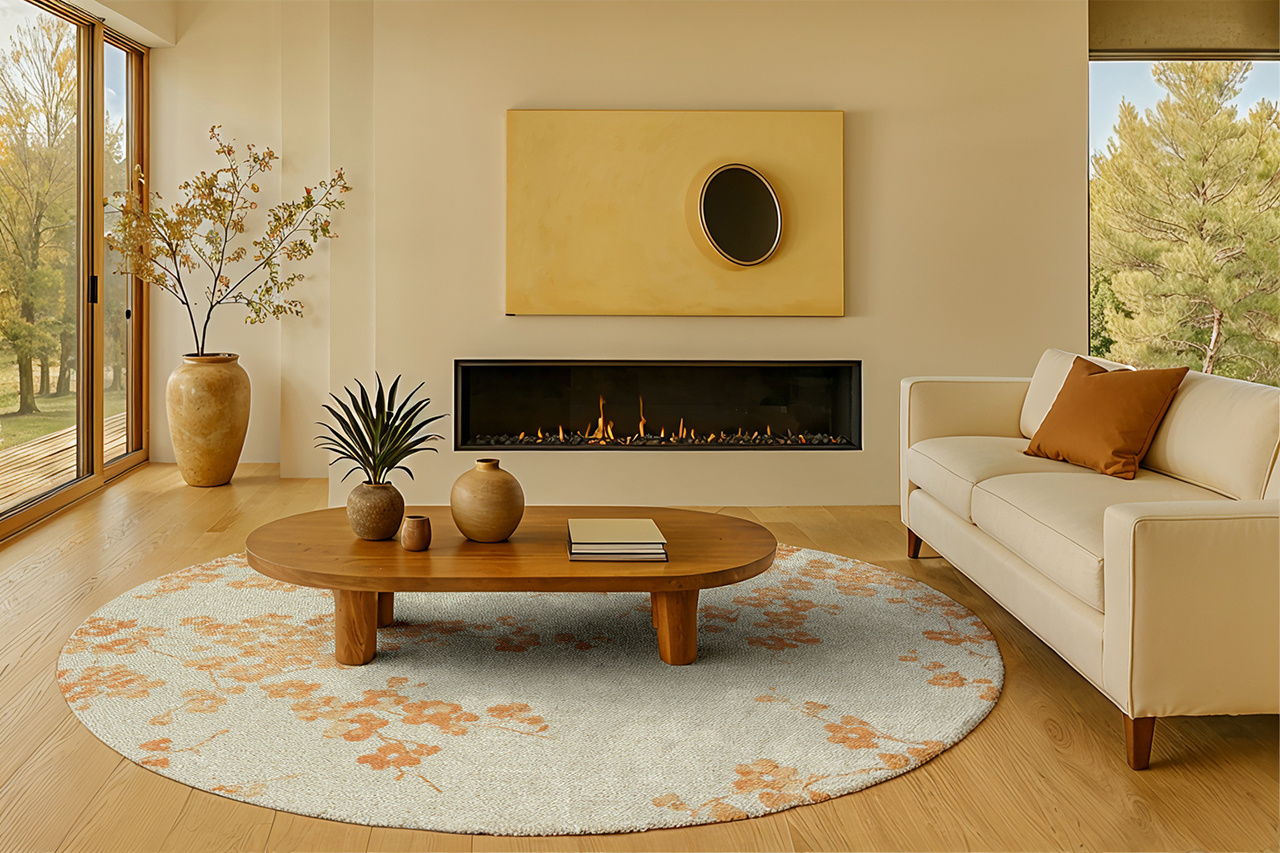 Soft Pink Round Rug | Size: Ø 240 cm