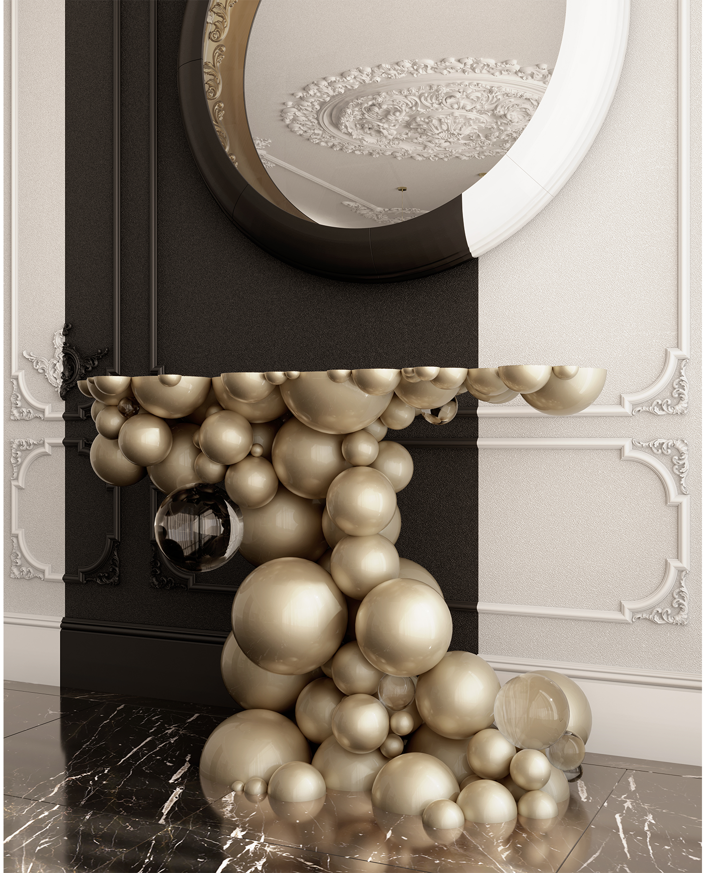 Orbit Gold Luxe Console