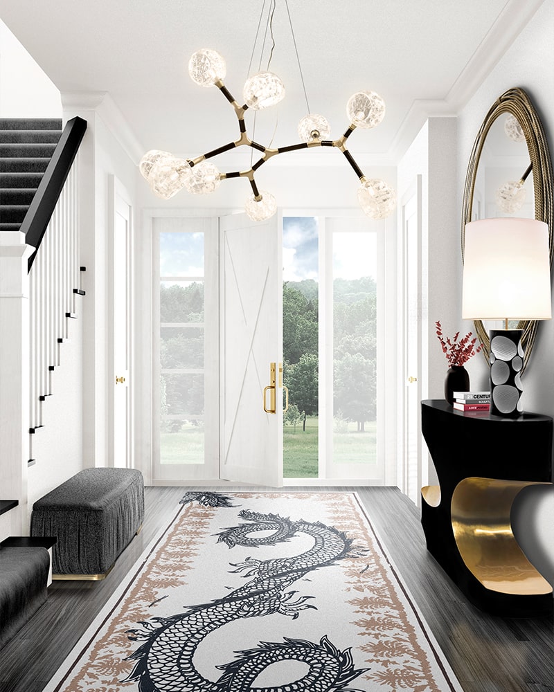Multi-Shade Irregular Big Sculptural Suspension Light - 2