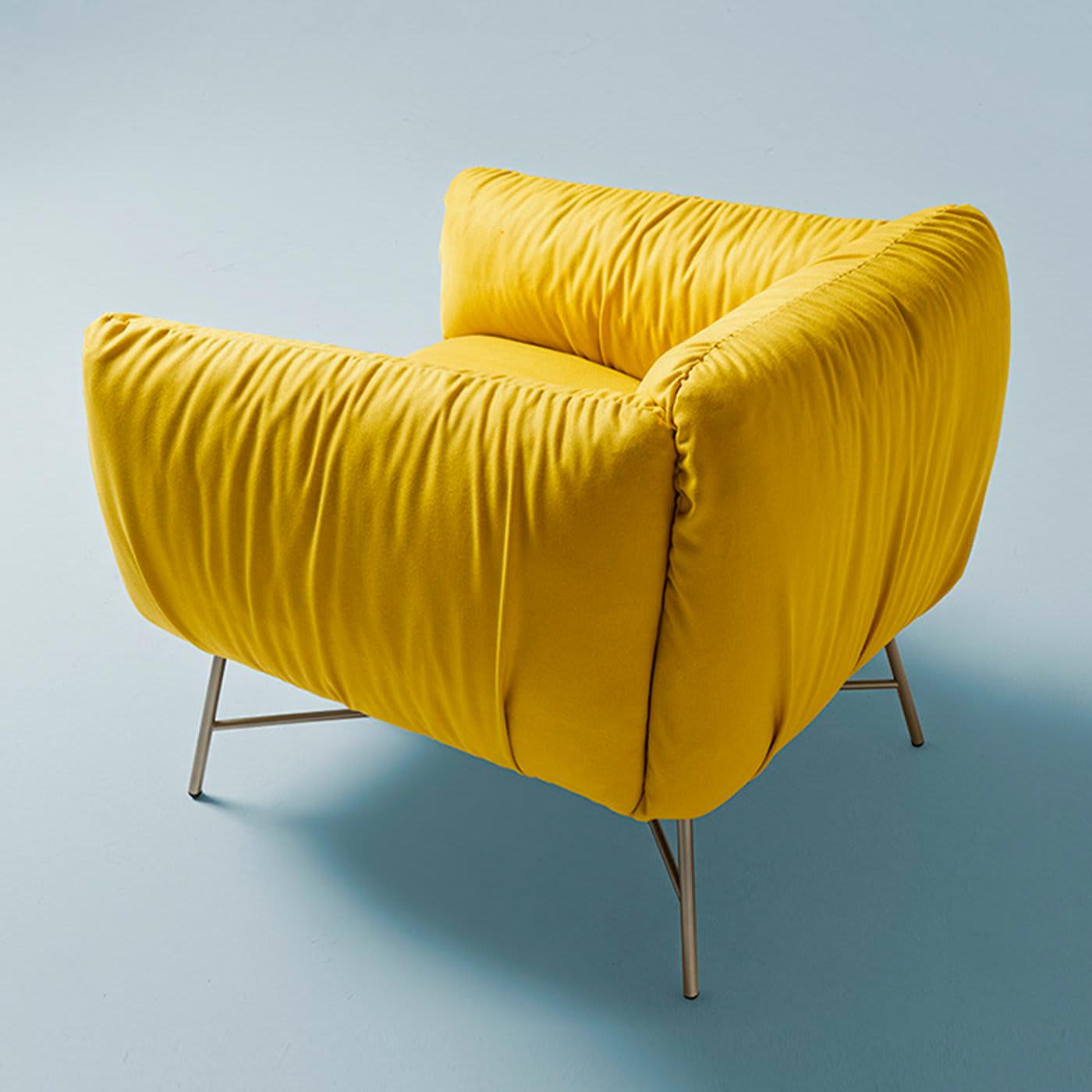 Jolie Sumptuous Yellow Armchair