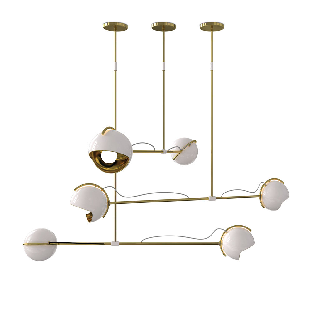 Streamlined Glow Suspension Lamp