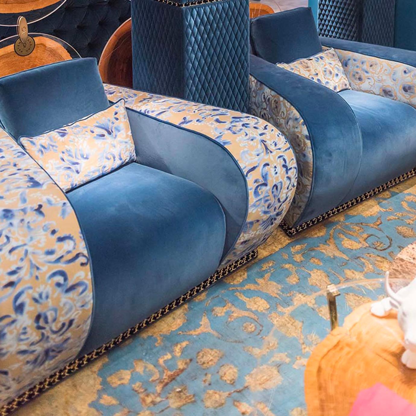 Firenze Patterned Fabric Armchair