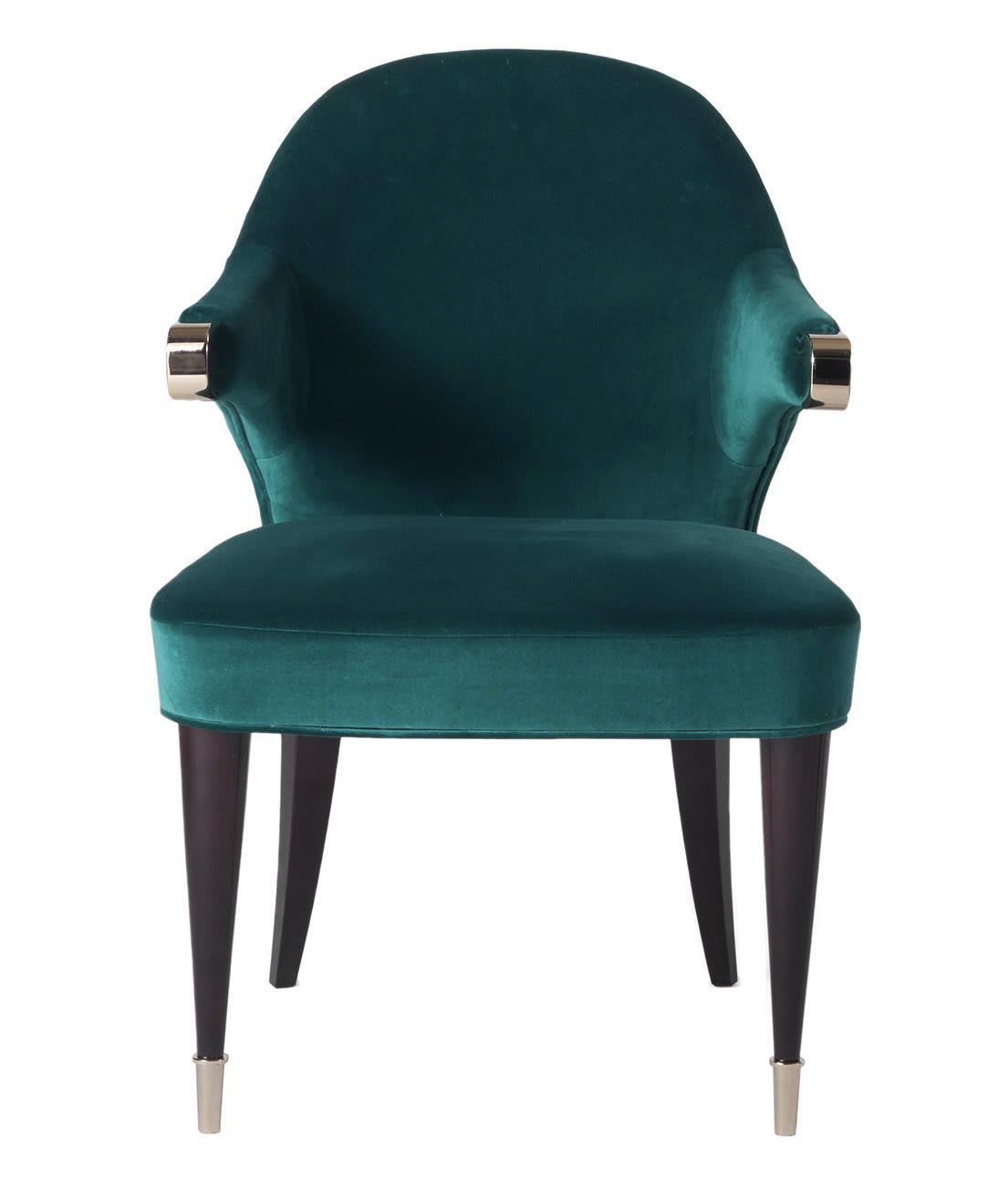 Dark Green Artisan Dining Chair