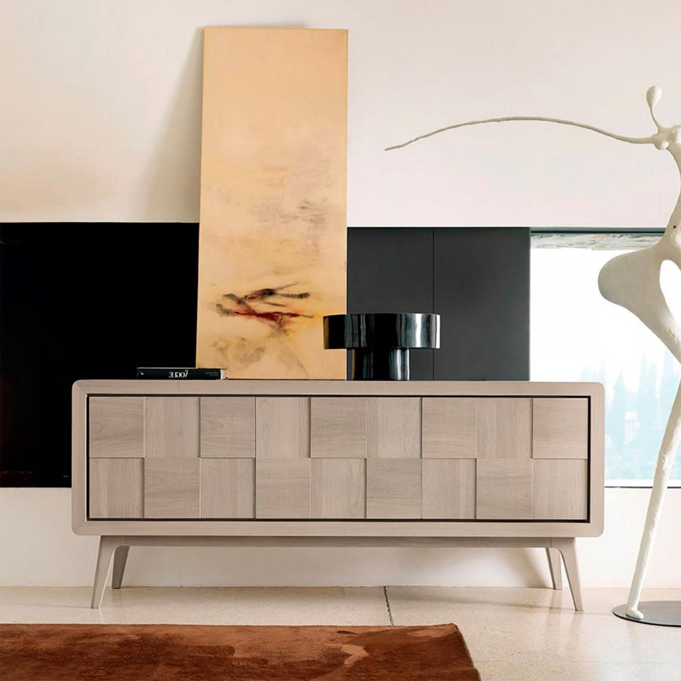 Artes Squared Beige Contemporary Sideboard