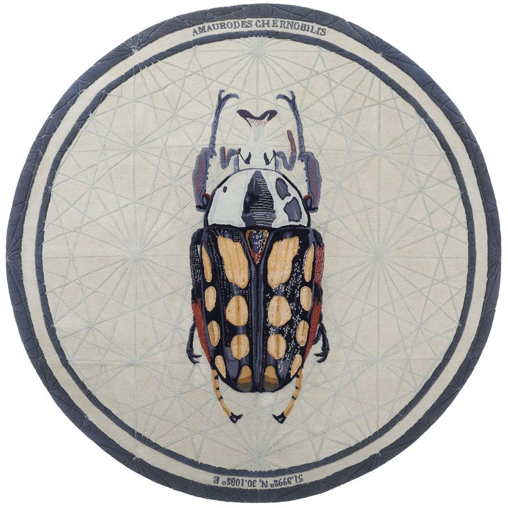 Amaurodes Round Luxury Wool / Bamboo Silk Rug