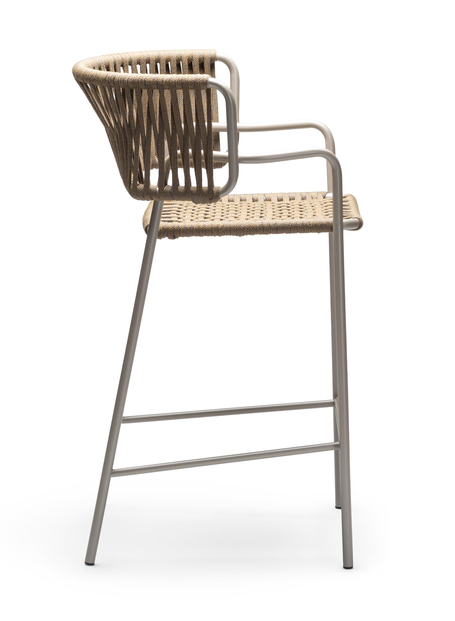 Klot Sand and Beige Bar Stool