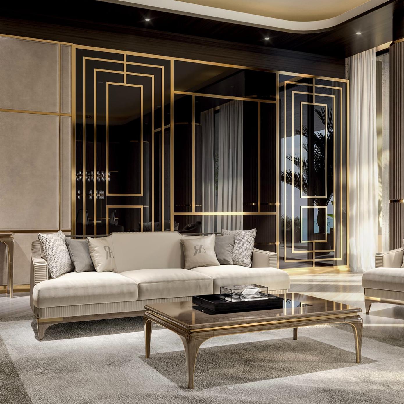 Three-Seat Sofa Elegance