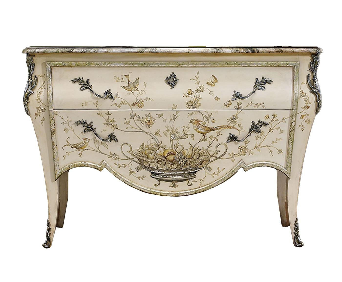 Baroque Painted Wood Dresser