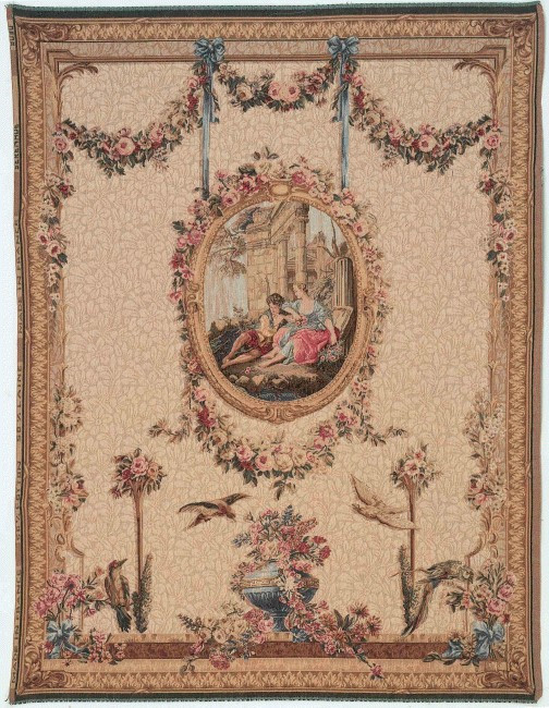 Serenade Beige Handwoven Tapestry