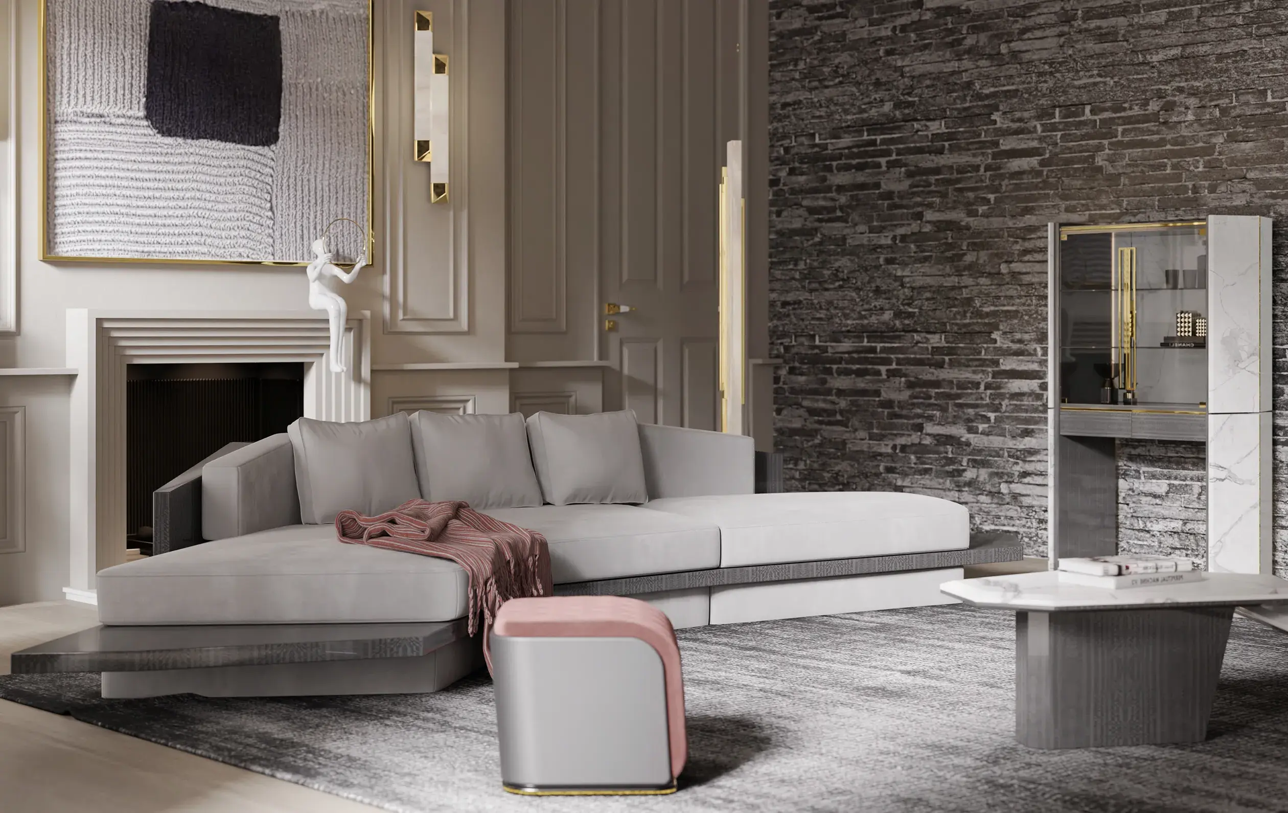 Zenith Angular Sofa - 1