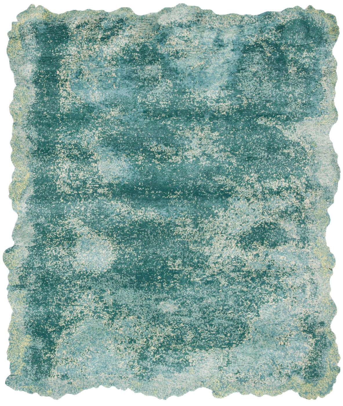 Riot Turquoise Hand-woven Luxury Rug