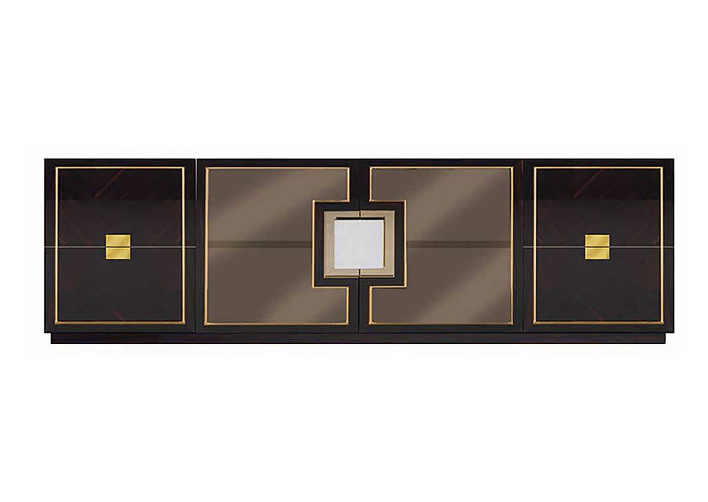 Dark Media Stand TV Cabinet