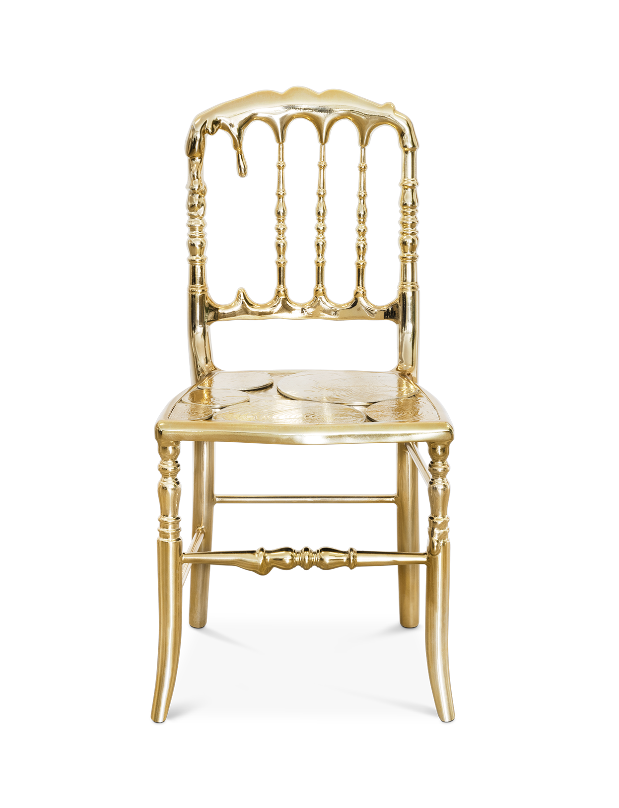 Empyrean Gold Accent Designer Chair