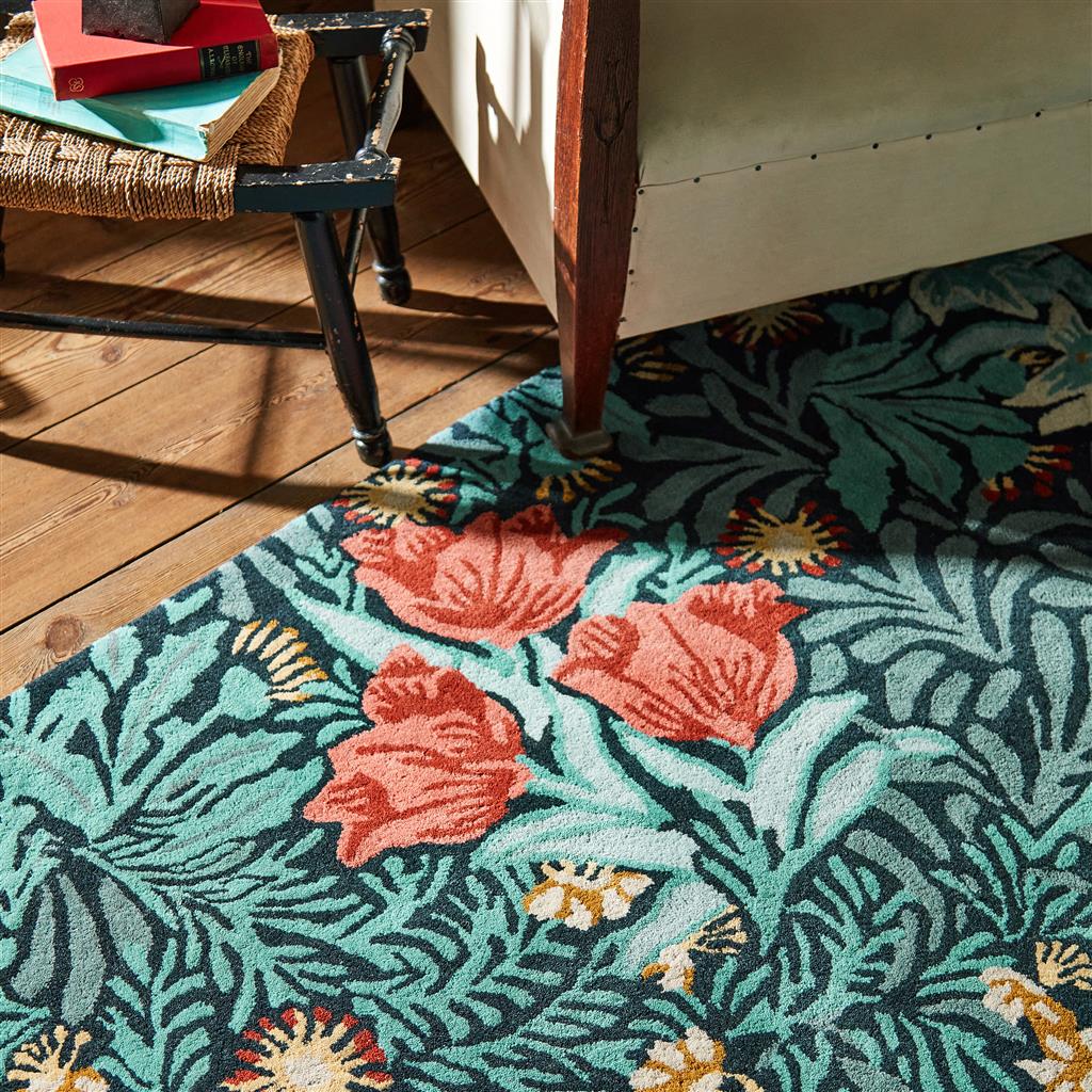 Bower Designer Turquoise Rug | Size: 140 x 200 cm