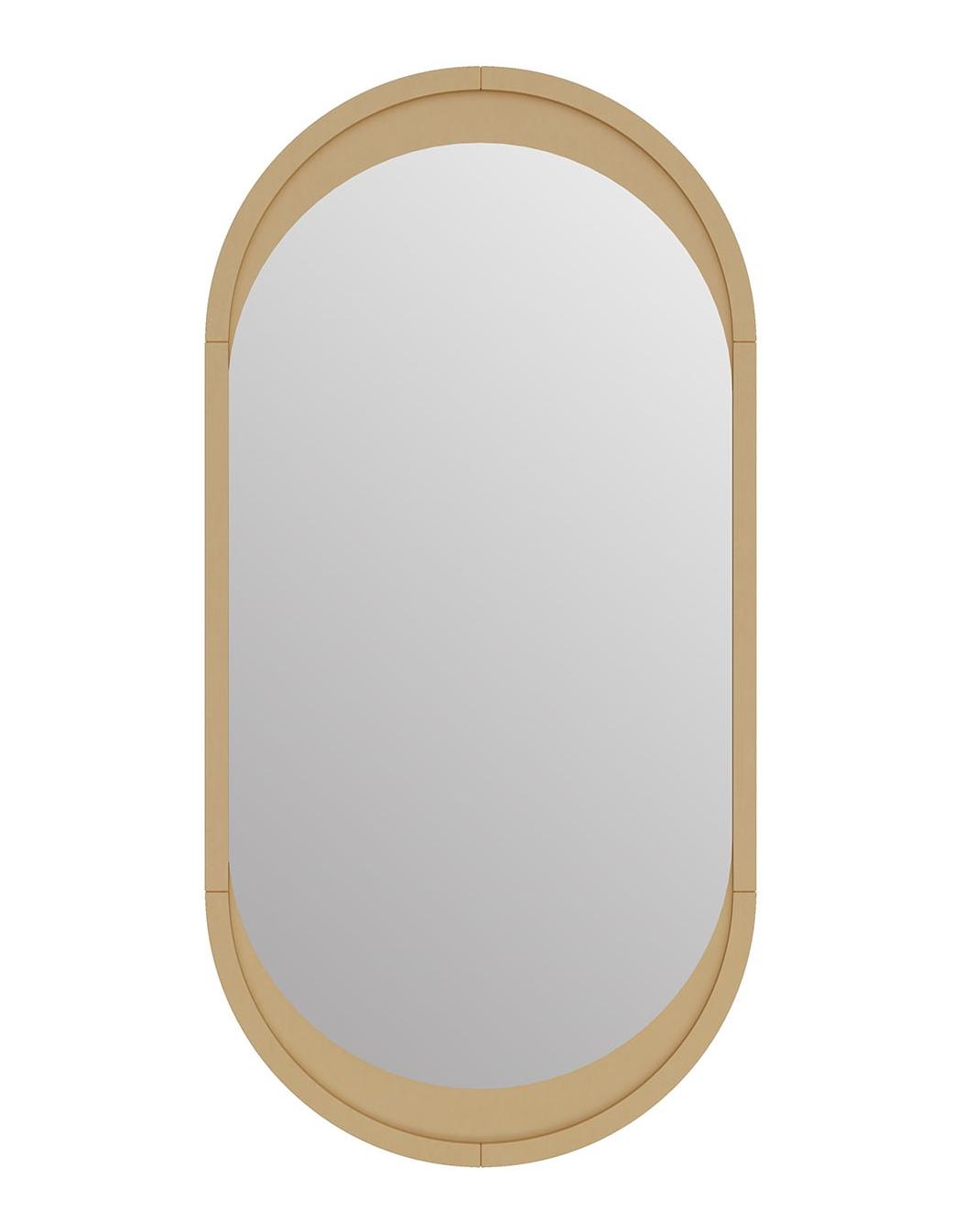 Eclipse Oval Gold Italian Mirror