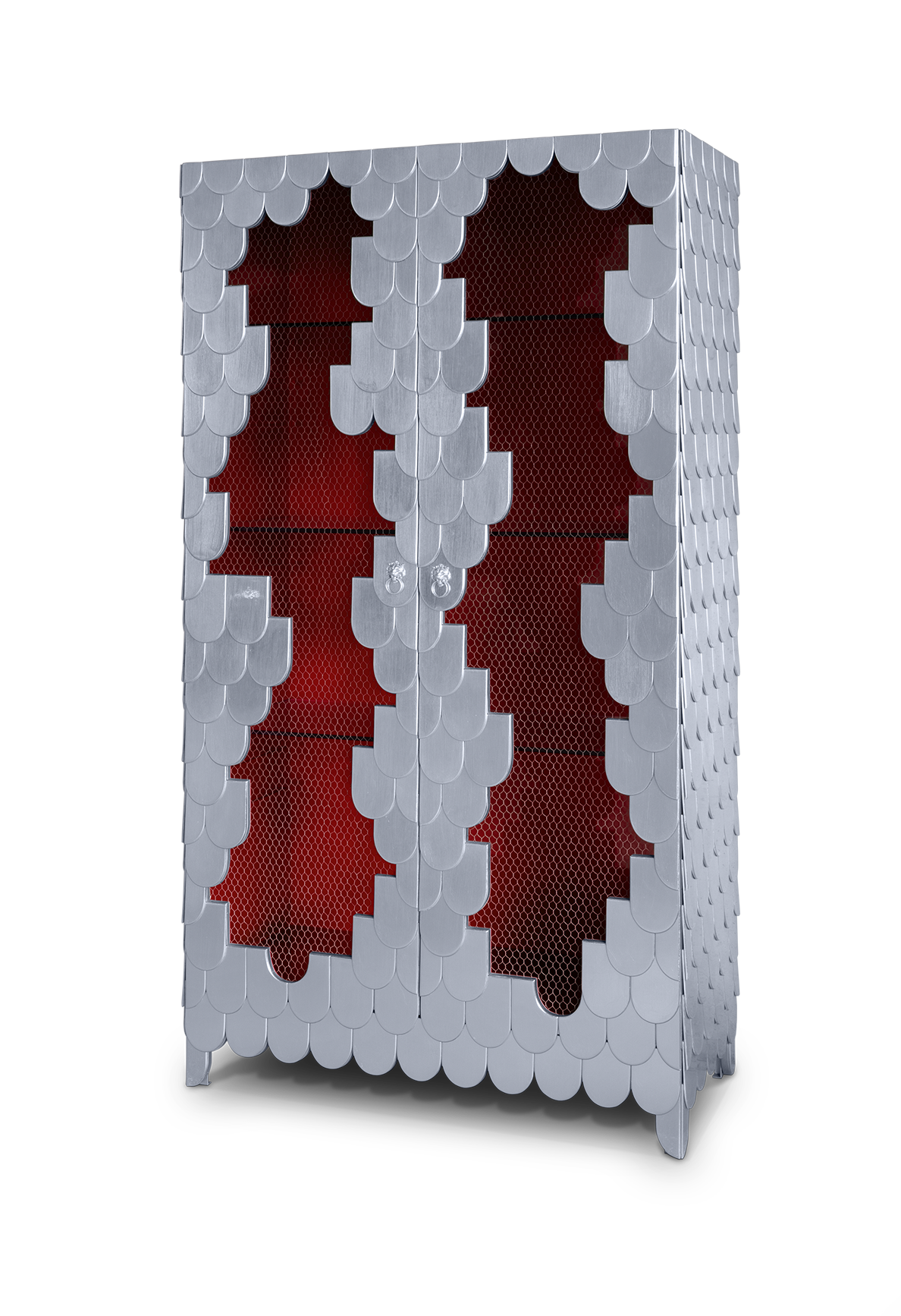 Porto Red Designer Cabinet