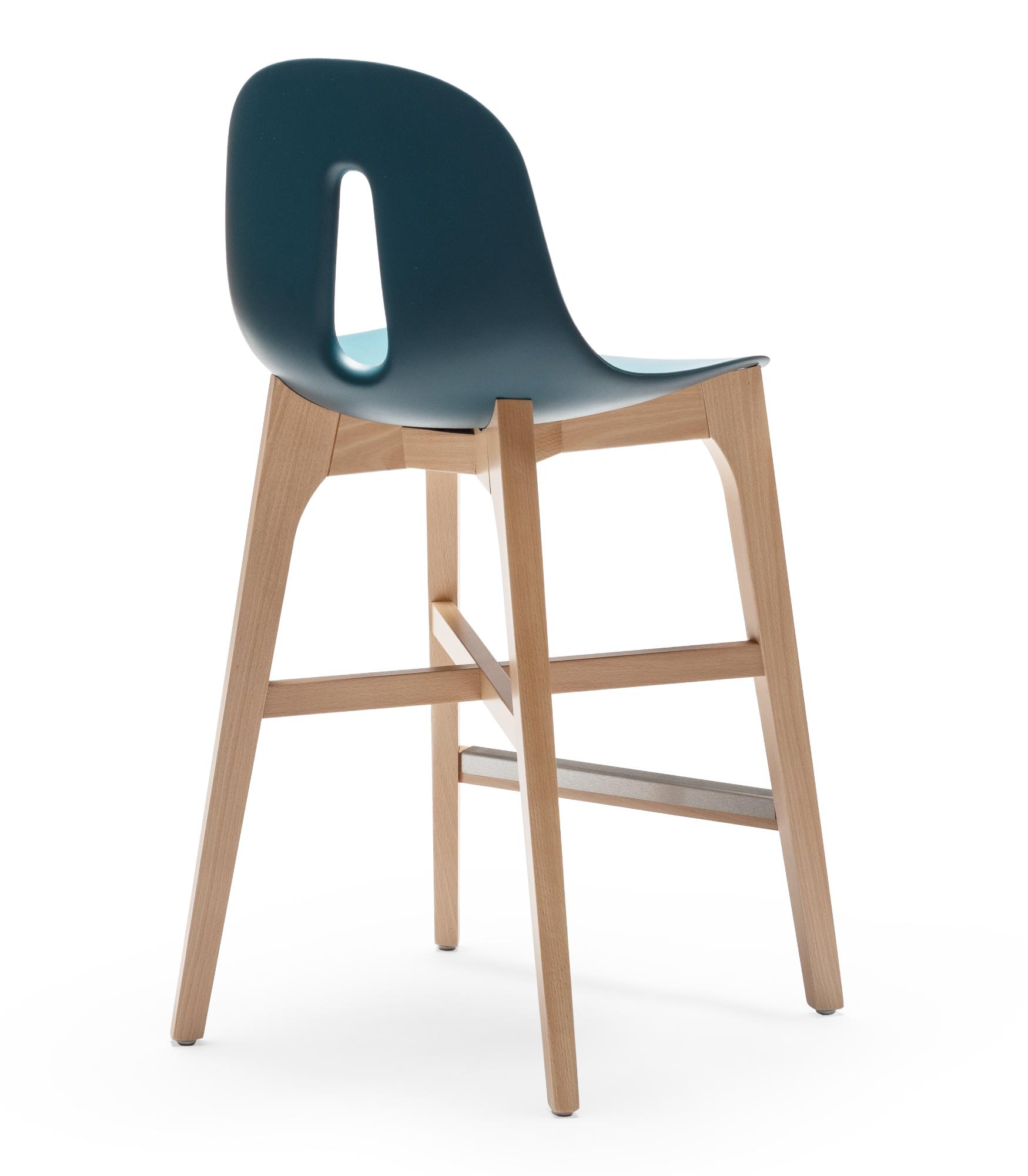 Gotham Blue Bar Stool