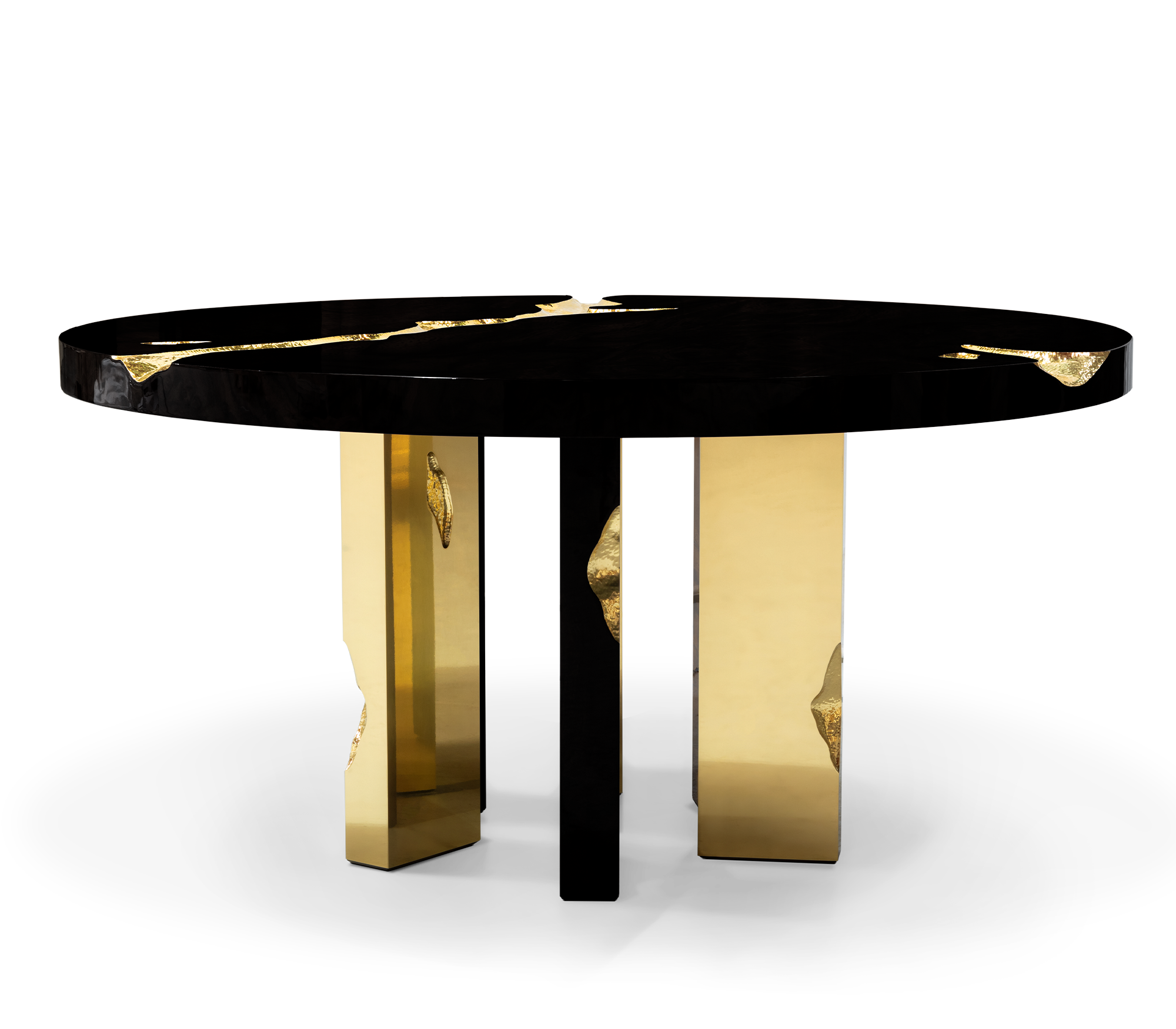 Round Black Luxe Dining Table