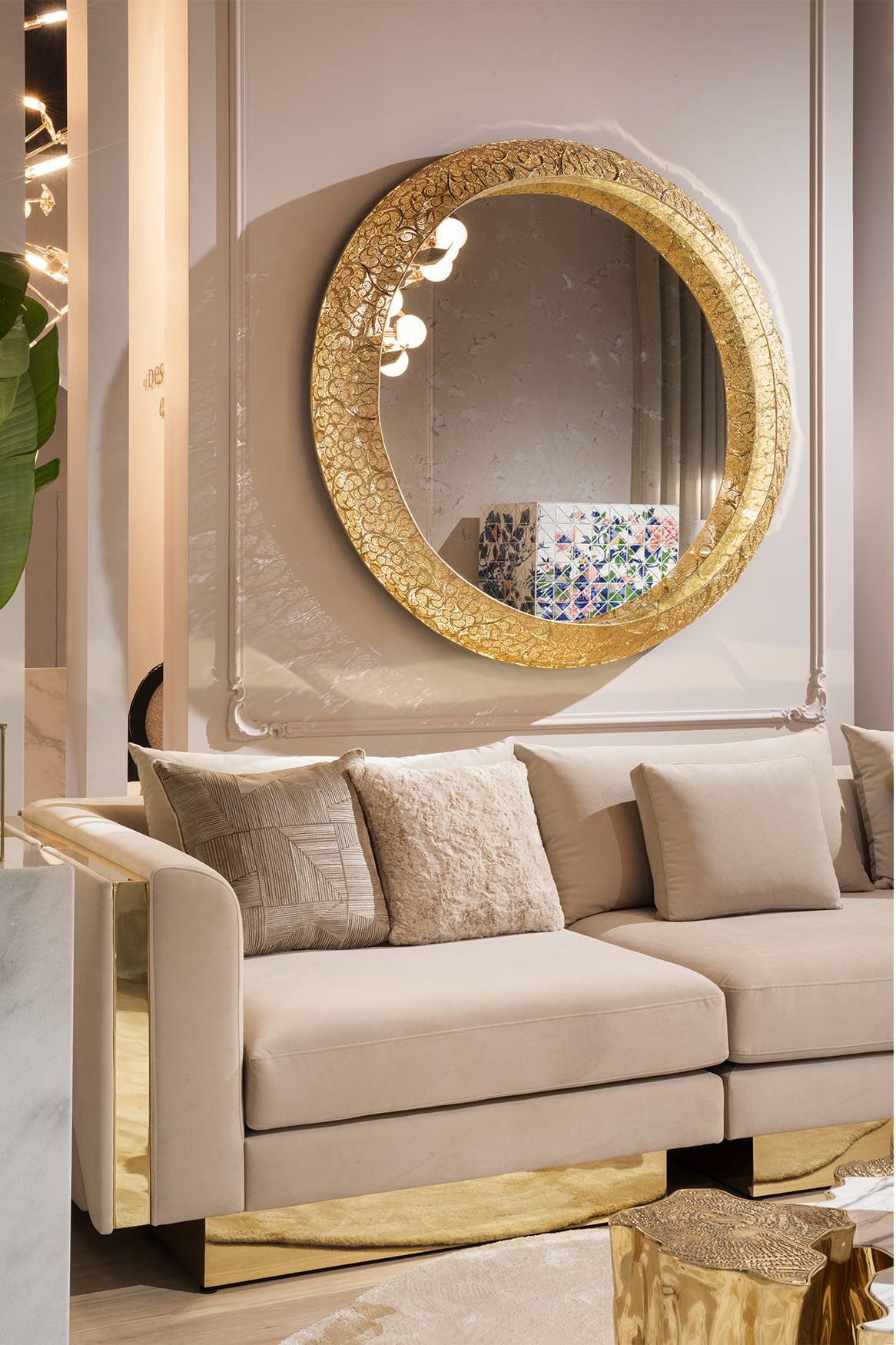 Crown Filigree II Designer Mirror
