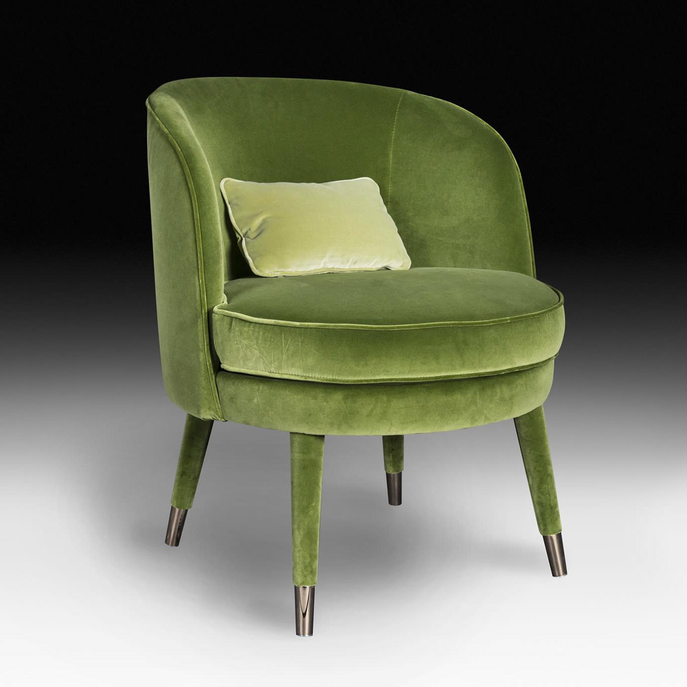 Vivien Olive Upholstered Armchair