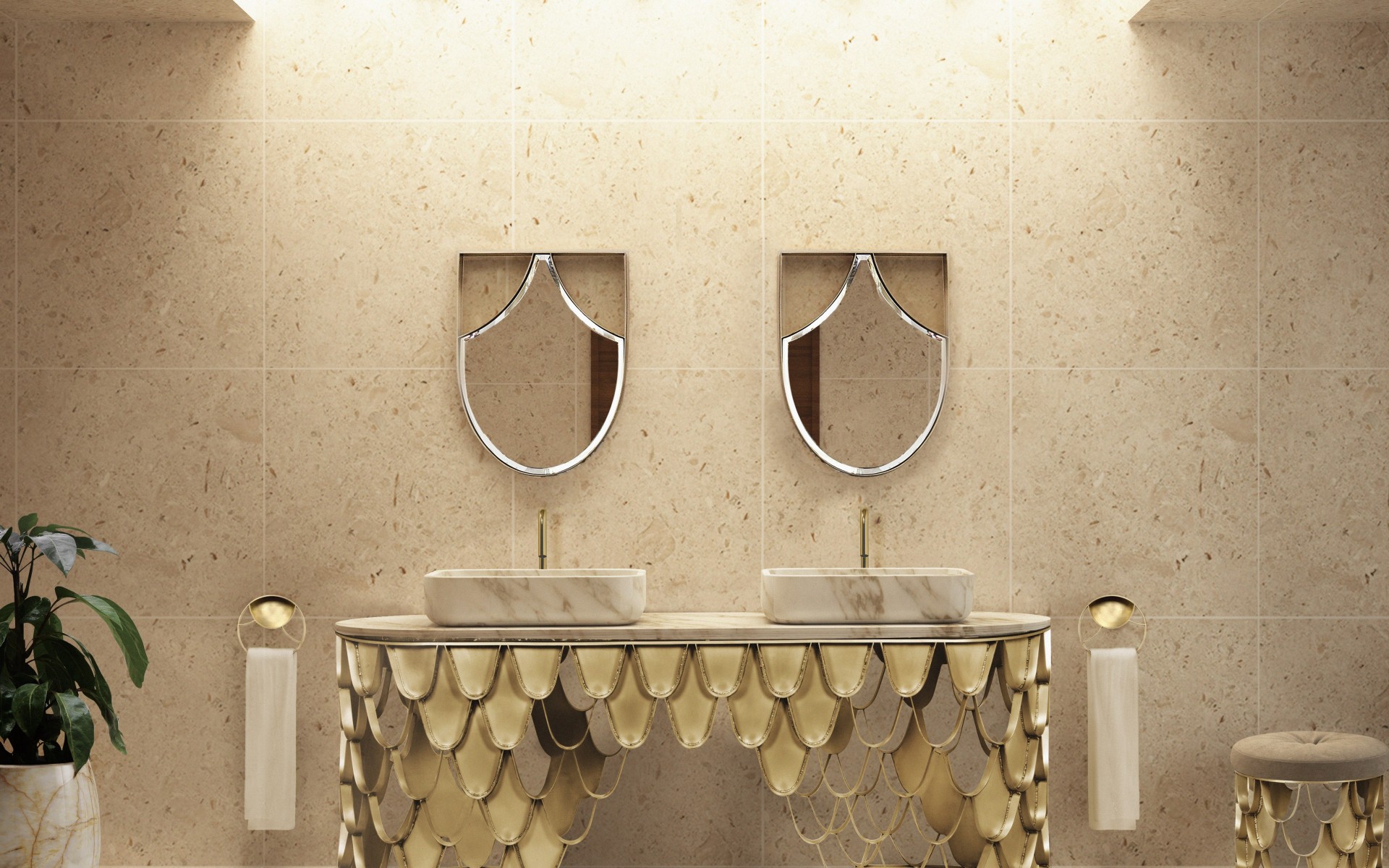 Atlas Contemporary Towel Ring - 3