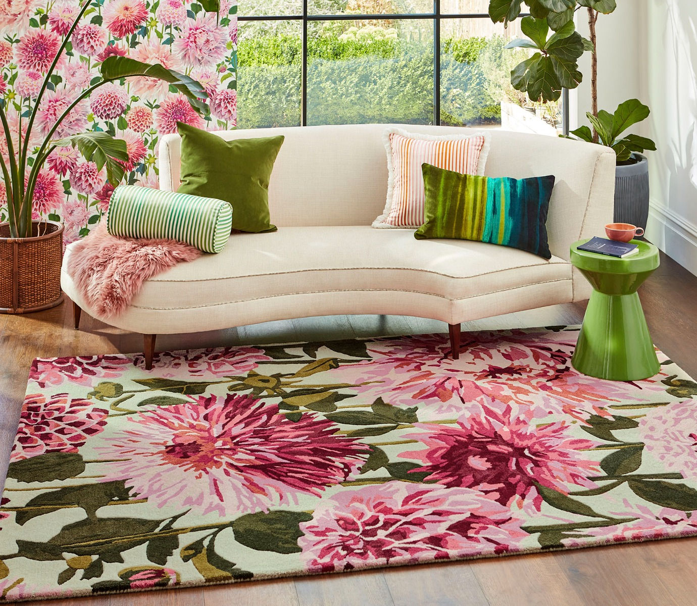 Dahlia Floral Hand Tufted Rug | Size: 200 x 280 cm