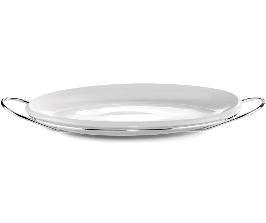 Grand Gourmet Silver-Plated Oval Tray