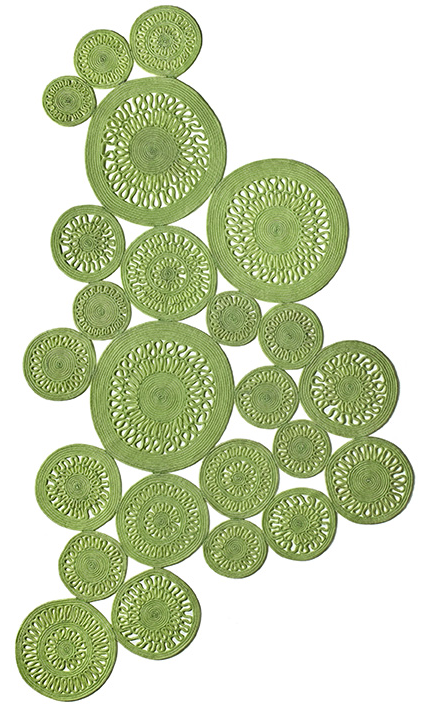Rope Indoor / Outdoor Green Premium Rug | Size: 160 x 230 cm